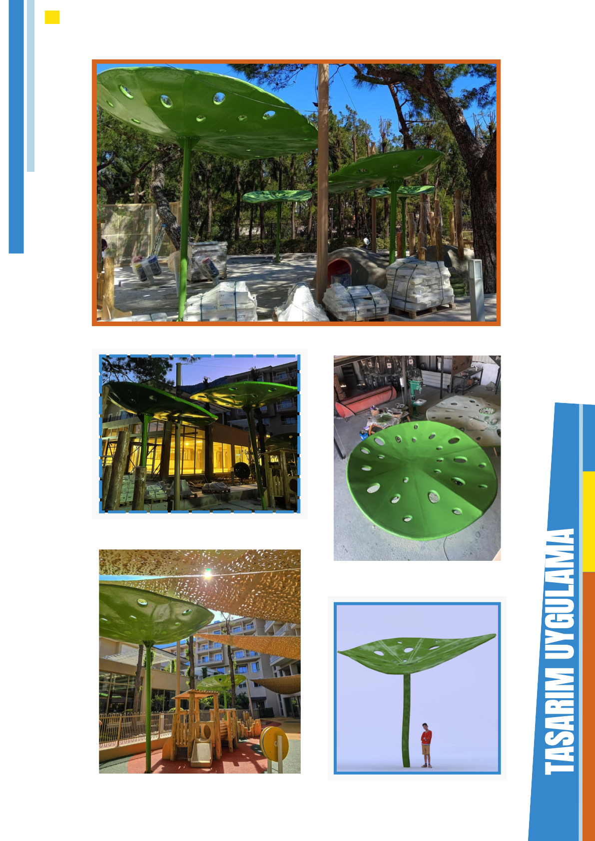 Modern Ahşap & Metal Tematik Oyun Parkı